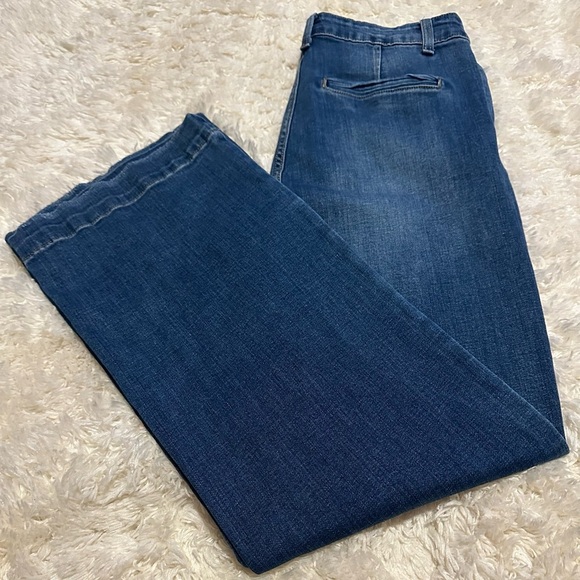 KanCan Estilo Los Angeles Women’s Size 13 30 Wide Leg Denim Blue Jeans EUC - Picture 9 of 9